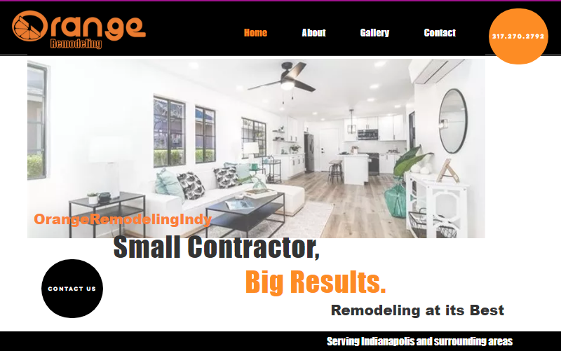 Slide of Orange Remodeling Indy