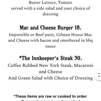 Gilman House - Menu page 3 - Bars Near Me - Tacoma, Washington Gilman House - Menu page 3 - Bars Near Me - Tacoma, Washington