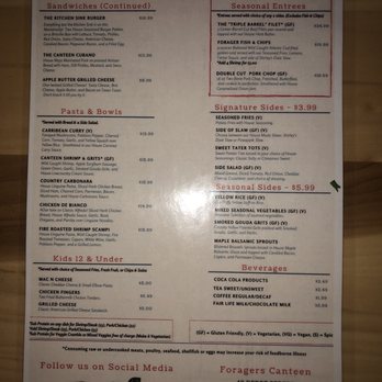 Foragers Canteen - Menu - Tacos Near Me - Sylva, North Carolina Foragers Canteen - Menu - Tacos Near Me - Sylva, North Carolina