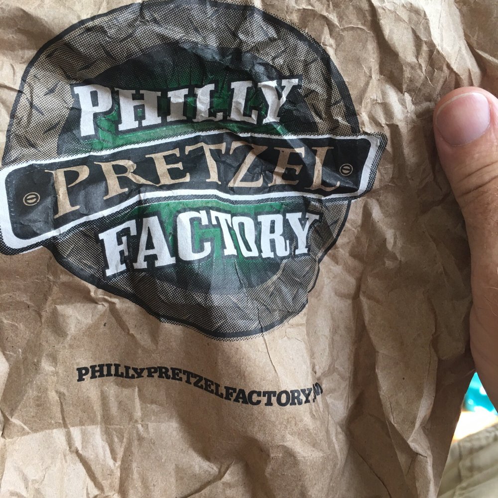 Big is empty because the pretzels were warm and delicious!