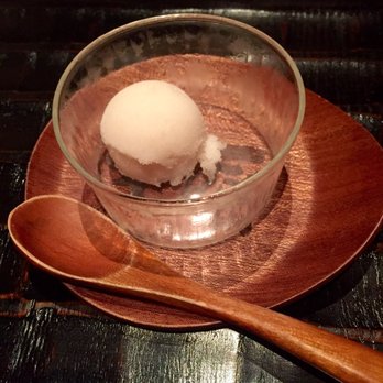 Wakuriya - Peach and miso sorbet - Japanese Near Me - San Mateo, California