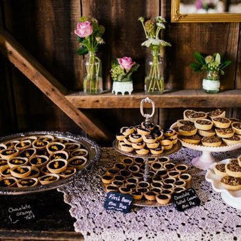 GhilaDolci Bakery - Sweets table for our wedding- mini tarts and pies! - Desserts Near Me - Bakersfield, California GhilaDolci Bakery - Sweets table for our wedding- mini tarts and pies! - Desserts Near Me - Bakersfield, California