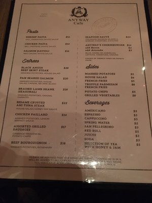 Menu photo 2 Anyway Cafe Brooklyn, NY