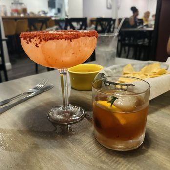 Neza Mexican Restaurant - Guavarita, Smoky Old Fashioned - Mexican Near Me - Warwick, Rhode Island