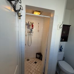 Shower before