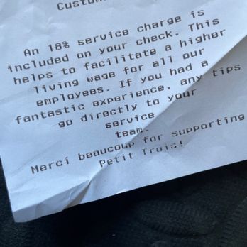 Petit Trois - 18% "service charge"? Are you serious? - French Near Me - Sherman Oaks, California Petit Trois - 18% "service charge"? Are you serious? - French Near Me - Sherman Oaks, California