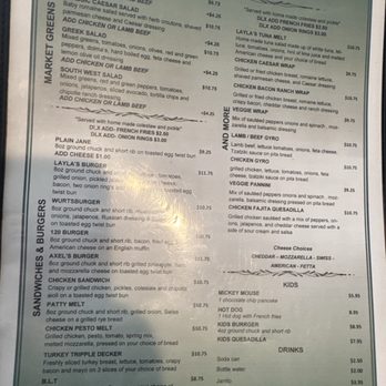 Layla’s Breakfast & Lunch - Menu page 2 - Breakfast & Brunch Near Me - Wurtsboro, New York