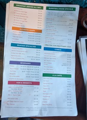 Menu photo 2 Casa De Sancho Newbury Park, CA