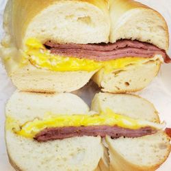 Howard’s Bagels - Shake Hands with Taylor Ham, Egg, and Cheese Bagel Sammich!!