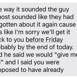 Blue Ribbon Cleaners & Laundry - Text from my boyfriend after he called.