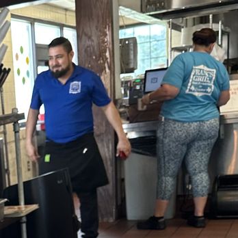 Frank's Grill - One texter, phone in hand - Breakfast & Brunch Near Me - Houston, Texas