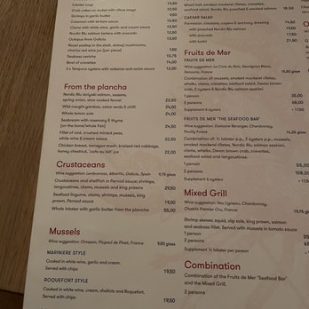 The Seafood Bar - Main menu - Seafood Near Me - London, XGL