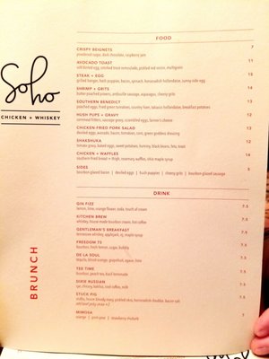 Menu photo 7 Soho Chicken + Whiskey Cleveland, OH Menu photo 7 Soho Chicken + Whiskey Cleveland, OH