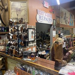 Conroe Shoe Shop & Western Wear - Inside is tight but this is one of the best cobblers around.