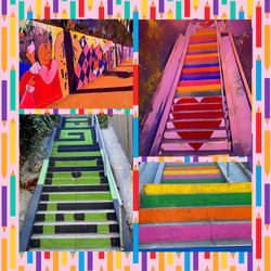 Micheltorena Stairs - Montage of images from Micheltorena Stairs