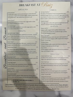 Menu photo 2 Breakfast at Ruiz West Columbia, SC Menu photo 2 Breakfast at Ruiz West Columbia, SC