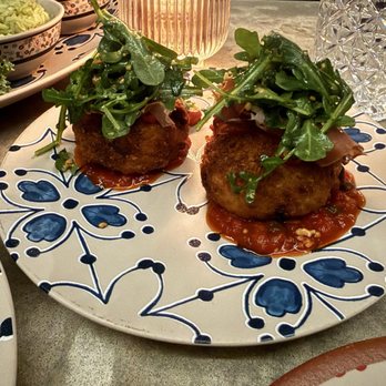 Lake Effect - Bomba Rice & Cheese Croquette - yummy but I was it was hot and not almost room temperature. - Cocktail Bars Near Me - Salt Lake City, Utah
