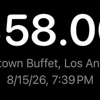 LA Downtown Buffet - Receipt - Buffets Near Me - Los Angeles, California