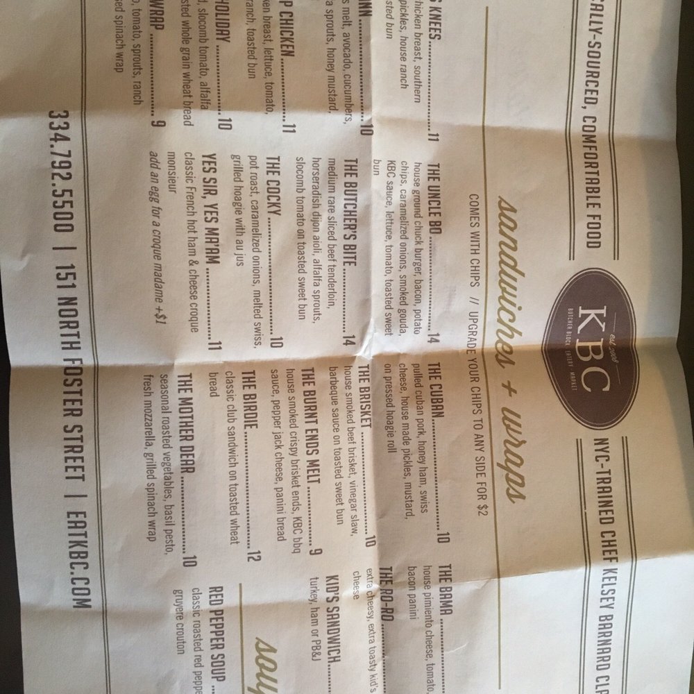 KBC - Nice little menu decent prices as well. - Venues & Event Spaces Near Me - Dothan, Alabama KBC - Nice little menu decent prices as well. - Venues & Event Spaces Near Me - Dothan, Alabama