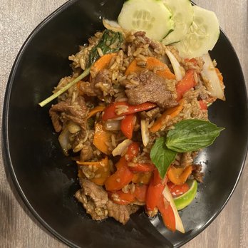 EZ Thai - Kra prao rice #39 - Thai Near Me - Prince Frederick, Maryland