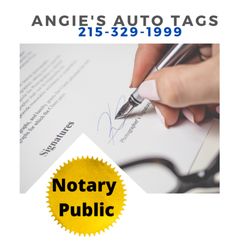 Angie's Auto Tags - Notary Public Services. Servicios de Notario Publico.