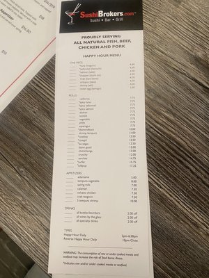 Menu photo 3 Sushi Brokers Arcadia Phoenix, AZ