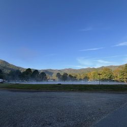 KOA Holiday - The Lake with the Mountains (Wide Photo)