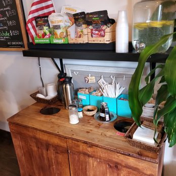 Chakra Cafe - Self serve water, napkins and etc - Coffee & Tea Near Me - Sunnyside, New York Chakra Cafe - Self serve water, napkins and etc - Coffee & Tea Near Me - Sunnyside, New York