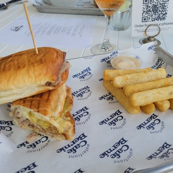 Cafe Bernie - Cuban sandwich with yuca fries - Beer, Wine & Spirits Near Me - Miami Beach, Florida Cafe Bernie - Cuban sandwich with yuca fries - Beer, Wine & Spirits Near Me - Miami Beach, Florida