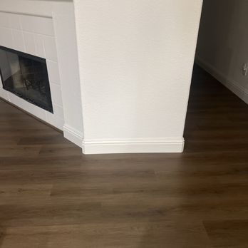 Patch Master Drywall - Grand finale with new flooring. Blends beautifully! - Drywall Installation & Repair Near Me