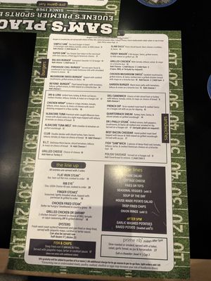 Menu photo 1 Sam's Place Eugene, OR Menu photo 1 Sam's Place Eugene, OR
