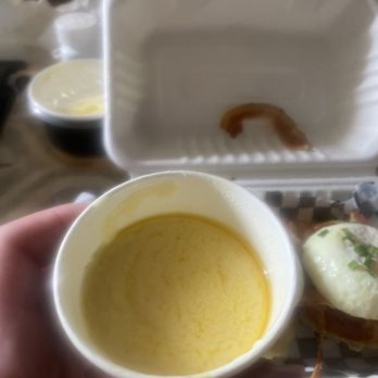 Starving Artist - Half full hollandaise sauce for two large undercooked eggs Benedict - Waffles Near Me - Toronto, Ontario Starving Artist - Half full hollandaise sauce for two large undercooked eggs Benedict - Waffles Near Me - Toronto, Ontario