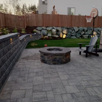 Creative Landscape - a backyard with a fire pit - Landscaping Near Me Creative Landscape - a backyard with a fire pit - Landscaping Near Me