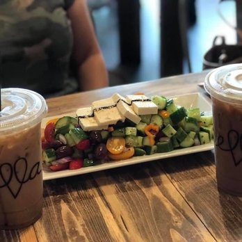 Ella Cafe - Iced coffees in macadamia milk cucumber salad - Coffee & Tea Near Me - Plantation, Florida Ella Cafe - Iced coffees in macadamia milk cucumber salad - Coffee & Tea Near Me - Plantation, Florida