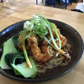 Ba Sa - Shrimp Tempura Chili Oil Noodles - Vietnamese Near Me - Bainbridge Island, Washington