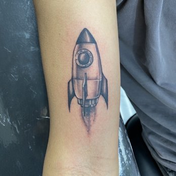 Golden Triangle Art Studio - rocket tattoo - Tattoo Near Me - Upland, California