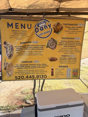Menu photo 1 Dany Hot Dogs Tucson, AZ