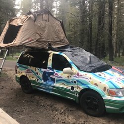 Wicked Campers - "Harry" looking good at Yosemite National Park