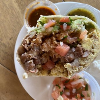 Super Cuca's Taqueria - Huevos Rancheros burrito - Mexican Near Me - Santa Barbara, California