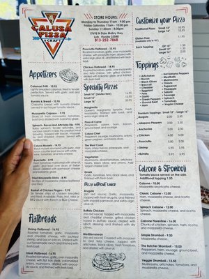 Menu photo 4 Calusa Pizza & Craft Lutz, FL Menu photo 4 Calusa Pizza & Craft Lutz, FL
