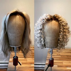 The Wig Station - Jon Renau Synthetic Heidi wig transformed into curls to match client's own texture