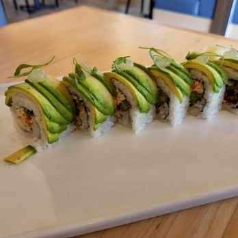 Nami Kaze - Lobster Yuzu roll, partially eaten..sorry - Japanese Near Me - Honolulu, Hawaii