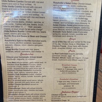 Rosabella's Cafe & Bakery - Menu - Bakeries Near Me - Ventura, California Rosabella's Cafe & Bakery - Menu - Bakeries Near Me - Ventura, California