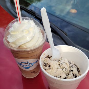 Ice Dreammm Shop - June 2021: My Peanut Butter Oreo medium cup & a Chocolate Coconut Milkshake. - Ice Cream & Frozen Yogurt Near Me - Lutz, Florida Ice Dreammm Shop - June 2021: My Peanut Butter Oreo medium cup & a Chocolate Coconut Milkshake. - Ice Cream & Frozen Yogurt Near Me - Lutz, Florida