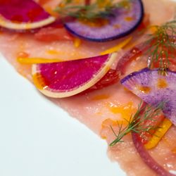 Coho Restaurant - One of our Small Plates on the Early Spring menu 2026 is a Tuna Carpaccio