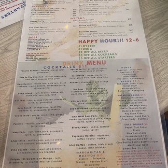 Stinkin Crawfish Key West - Menu, side 2 - Cajun/Creole Near Me - Key West, Florida