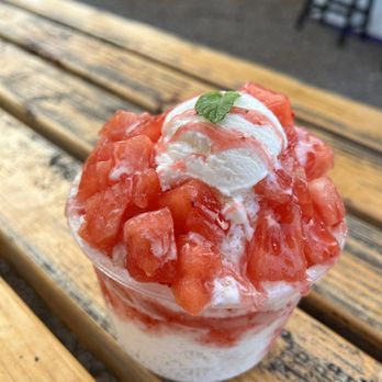 Badabingsu - Watermelon lychee $9.36 w/tax...special they had that day (one size only I believe) 09/24/2022 - Ice Cream & Frozen Yogurt Near Me - Kahuku, Hawaii Badabingsu - Watermelon lychee $9.36 w/tax...special they had that day (one size only I believe) 09/24/2022 - Ice Cream & Frozen Yogurt Near Me - Kahuku, Hawaii