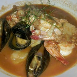 Shango New Orleans Bistro / Wine Bar - Creole Bouillabaisse - shrimp, scallops, crab, mussels & catfish, seafood tomato broth, fennel, peppers, etc...23