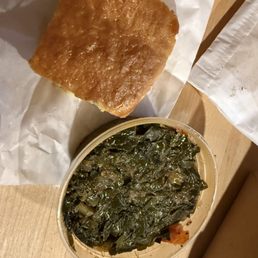 Collards and cornbread