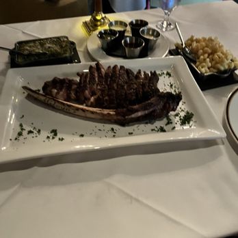 Melvyn’s at the Ingleside Estate - (special) tomahawk steak , mac & cheese & creamed spinach (all so good!!) - American Near Me - Palm Springs, California